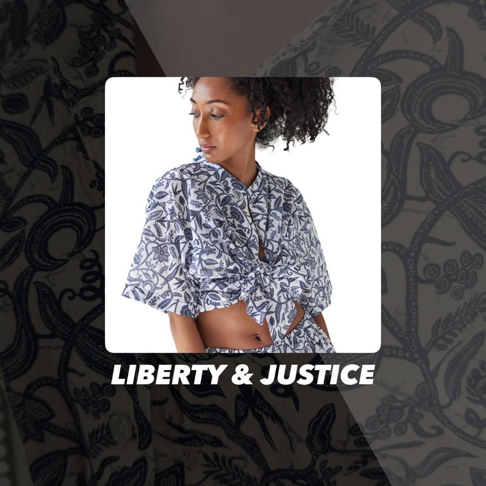 NWOT Liberty & Justice The Ainatou Shirt